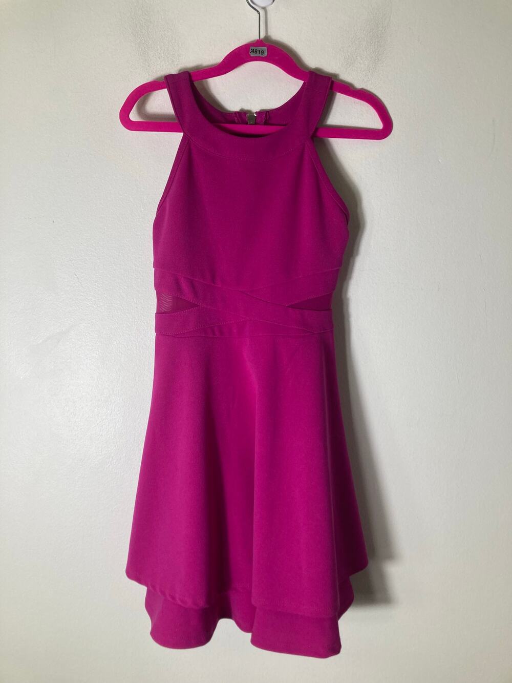 Girls Nickie Lew Hot Pink Dress Sz 8